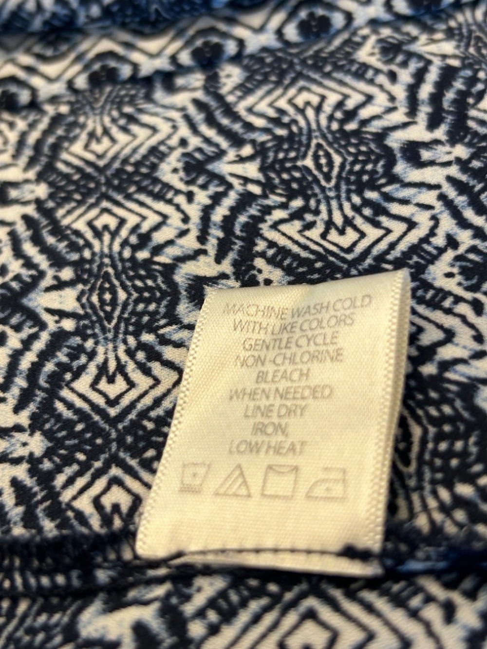 Max Studio Navy and White Kimono, size XL - Picture 4 of 6